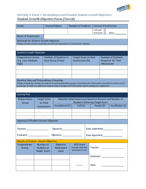 Sgo Template  Form