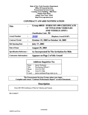 Mv 999  Form