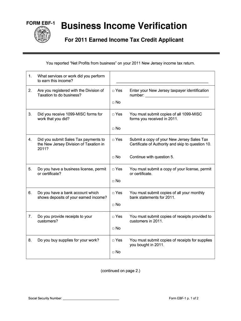 Ebf 1 Form