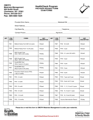 Material Request Form