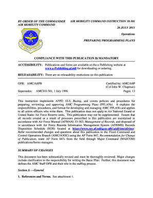  AIR MOBILITY COMMAND INSTRUCTION 10 501 2011-2024