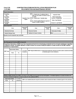 Txdot Form 2118