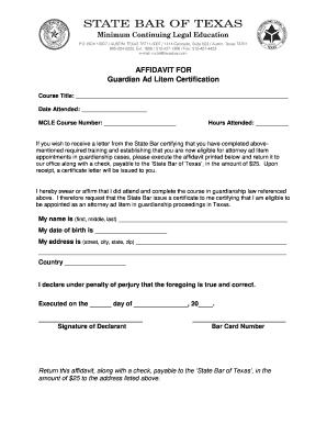  Printable Guardianship Forms Texas 2013-2024