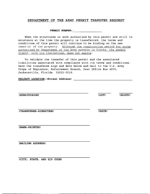 Unit Transfer Request Form
