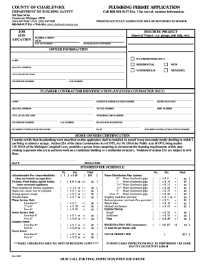 Charlevoix Building Department  Form