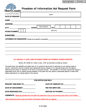 Horry County Foia Form