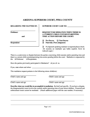 Pima County Superior Court Form