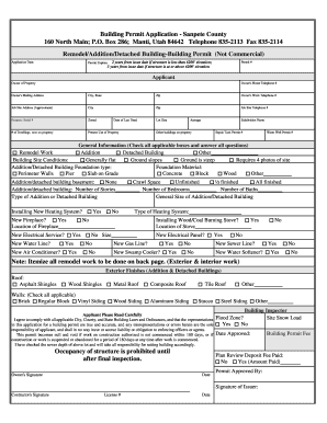 Sanpete County Building  Form