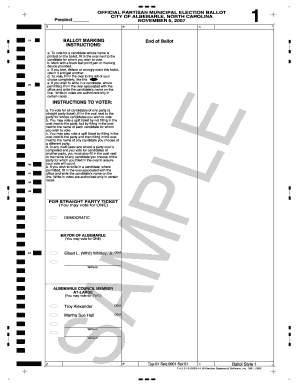 Stanly County Board of Elections  Form
