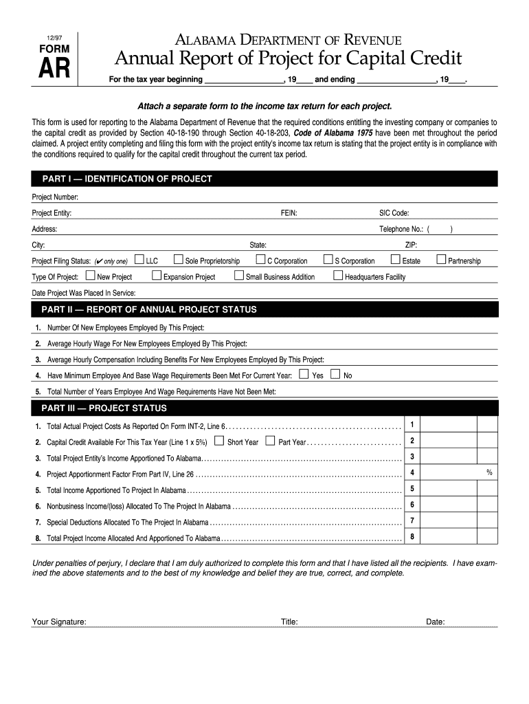  Alabama Sos Forms 1997-2024