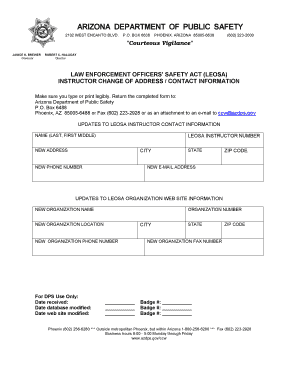 Leosa Application Form Az