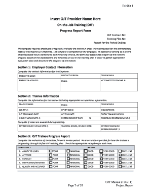 Ojt Format