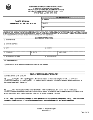 401 Caapp Form