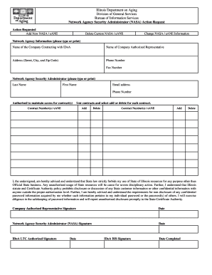 Idoa Nasa Request Form