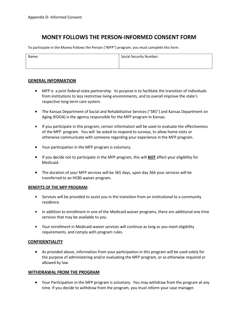 Kansas the Aging Department  Form
