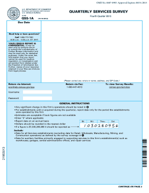 QSS 1A Business Help Site U S Census Bureau Bhs Econ Census  Form