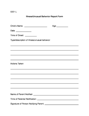 Illness Reporting Form