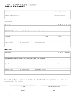 109b Form