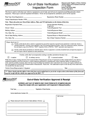 State Inspection Form