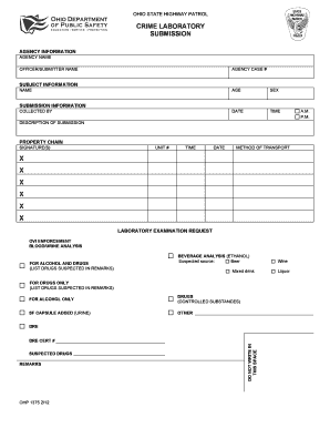 External Agency Submission Form Ohio State Highway Patrol Statepatrol Ohio