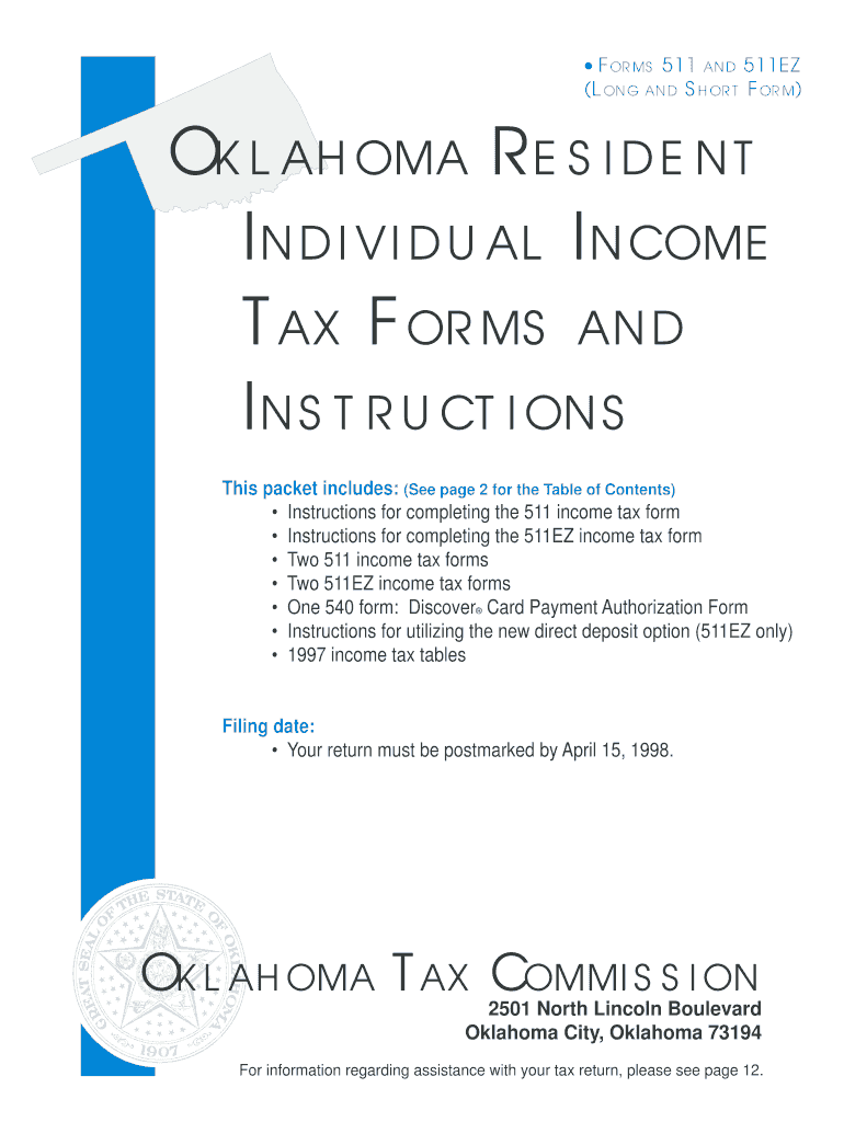 Printable State Tax Forms Oklahoma