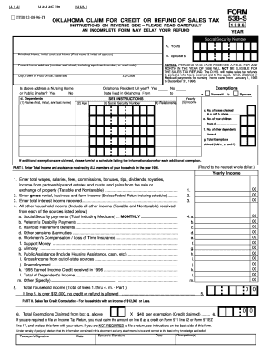 Form 538 S