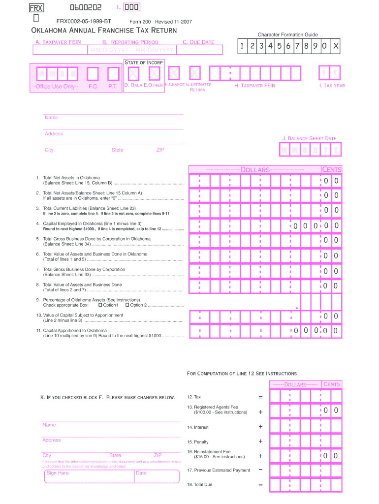  Form 200 F 2020