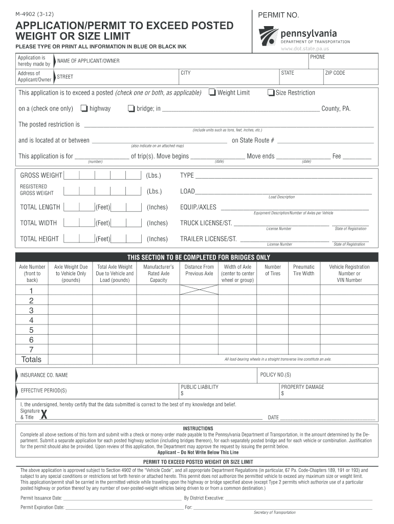 Get and Sign Pa Lold Application Form M 4902 App 
