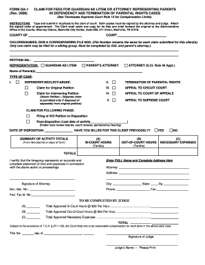 Paperwork to Terminate Parental Rights  Form