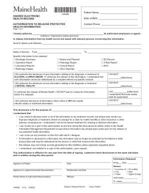 Maine Medical Discharge Papers  Form