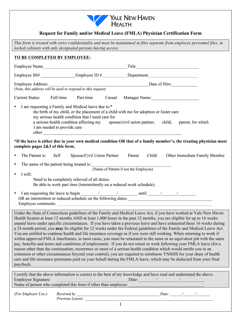 Fmla Paperwork  Form