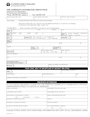 Obstetric Sheet  Form