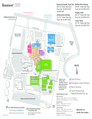 Beaumont Royal Oak Map  Form