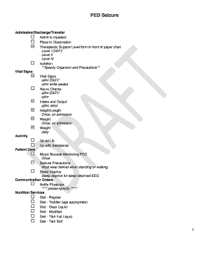 Vital Signs Monitoring Sheet  Form