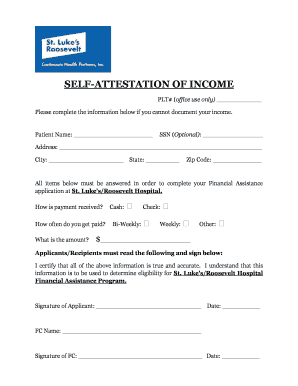 Access Health Ct Proof of Income  Form