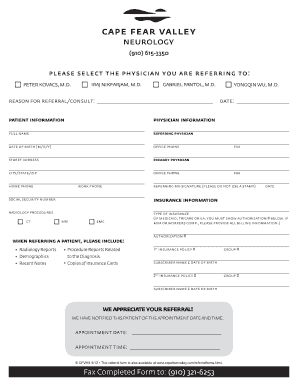 Cape Fear Valley Doctors Note  Form
