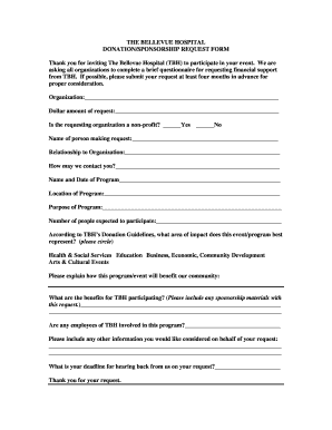 Microsoft Sponsorship Request  Form