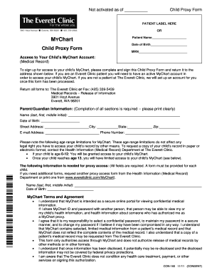 Mychart Everett Clinic  Form