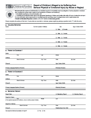 Dcf Paperwork  Form