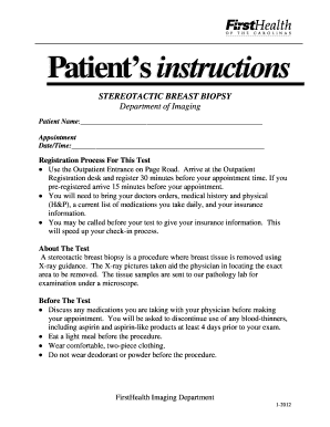 Wound Vac Care Instruction Sheet  Form