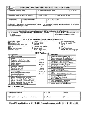 System Access Request Form