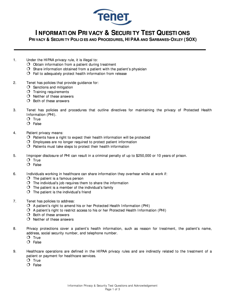 Dod Initial Orientation and Awareness Training Answers  Form