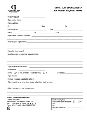 Cele Charity Form