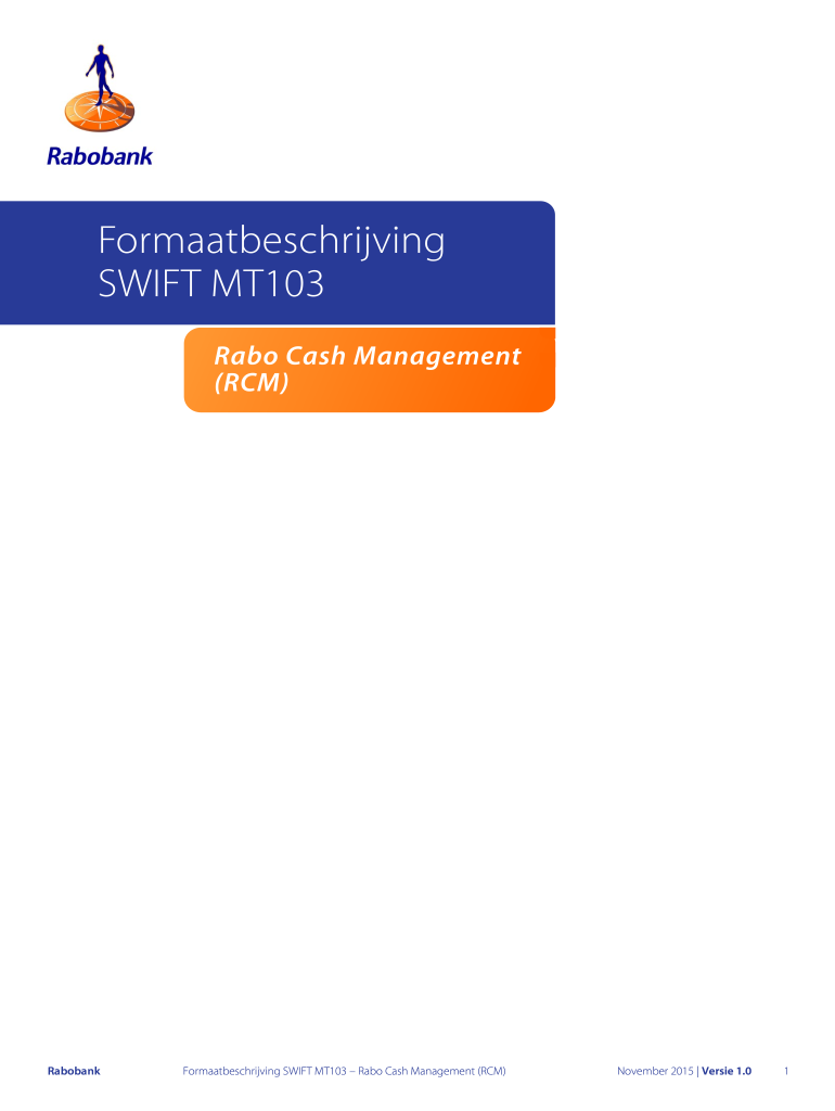  What is a Swift Mt103 2015-2024