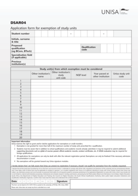 Dsar04 Form