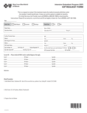 Bcbs Il Iop Form