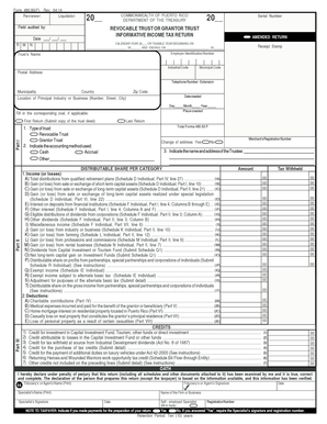 Puerto Rico Revocable Trust Informative Income Tax Return