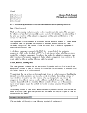 Aicpa Erc Engagement Letter  Form