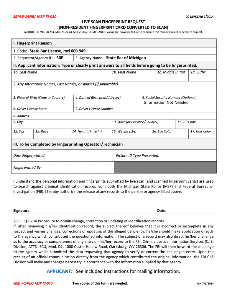Get and Sign Edited from Httpmichigan Michbar 2016-2022 Form