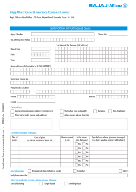 Bajaj Insurance Claim Form